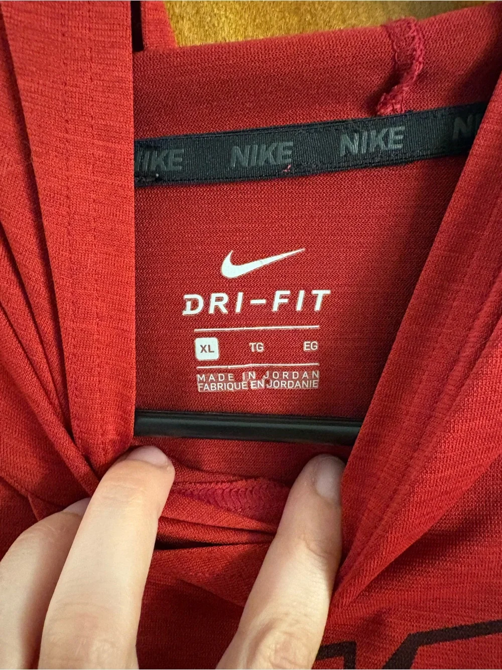 Nike Kid’s Red lightweight hoddie